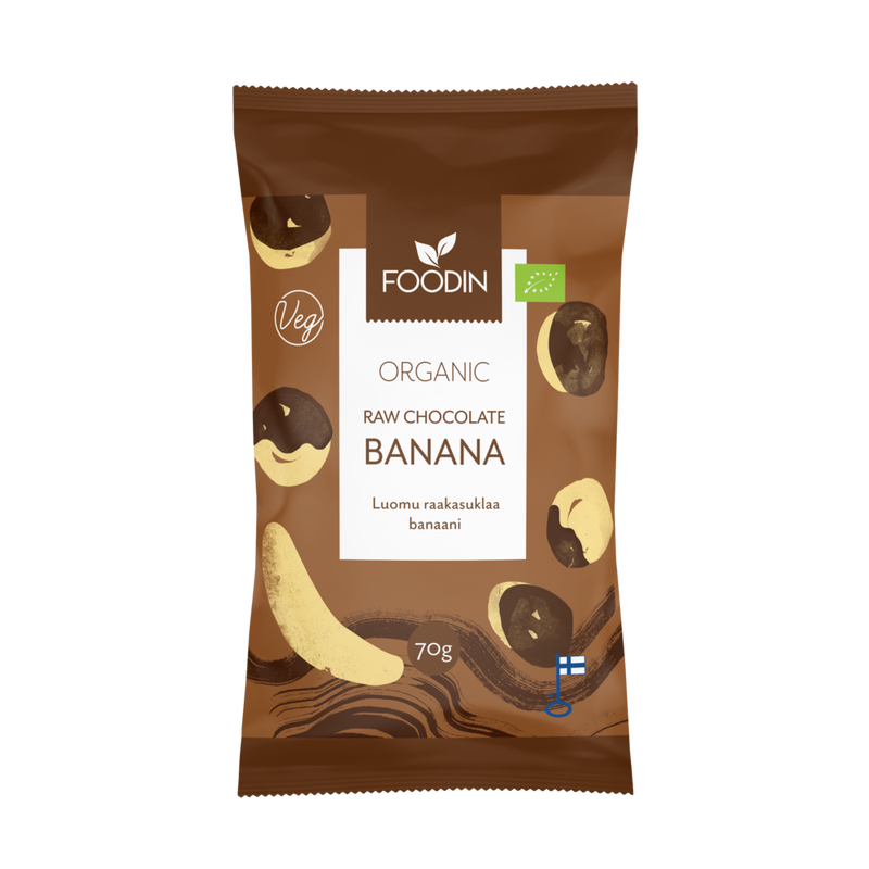 Foodin Raakasuklaa Banaani 70g
